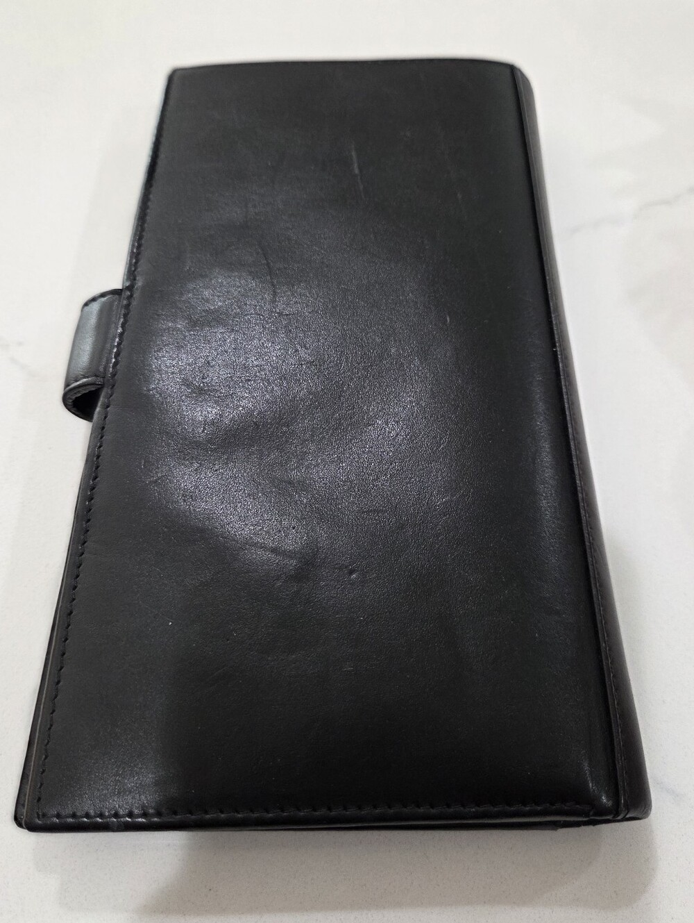 Leather Travel Wallet with RFID Protection - Black 100% Leather. - Picture 9 of 15